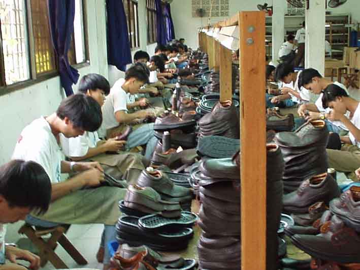 Schuhfabrik in Vietnam